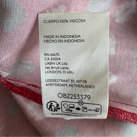 Anthropologie Maeve Lace Trim Mini Slip Skirt Red Floral 90’s Vibe Size Medium - Picture 9 of 11